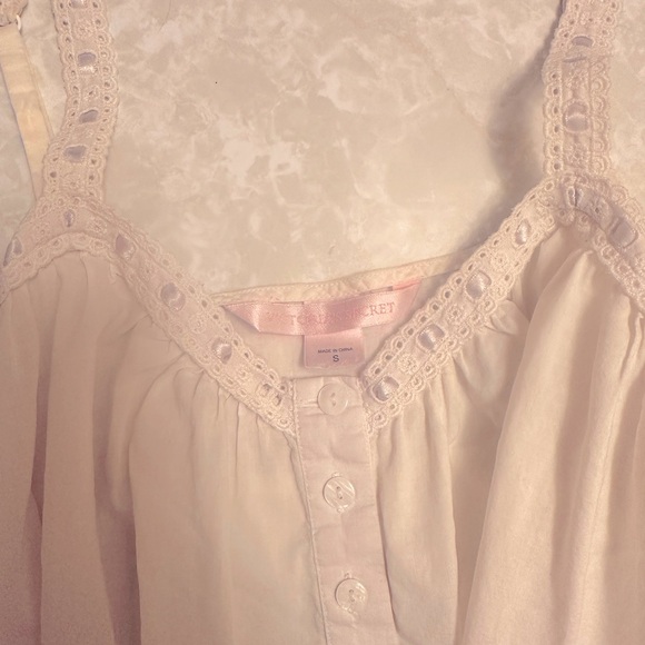 Vintage Y2K Victoria’s Secret Cotton Maxi Nightgown 90’s Canterbury Collection - Picture 9 of 13